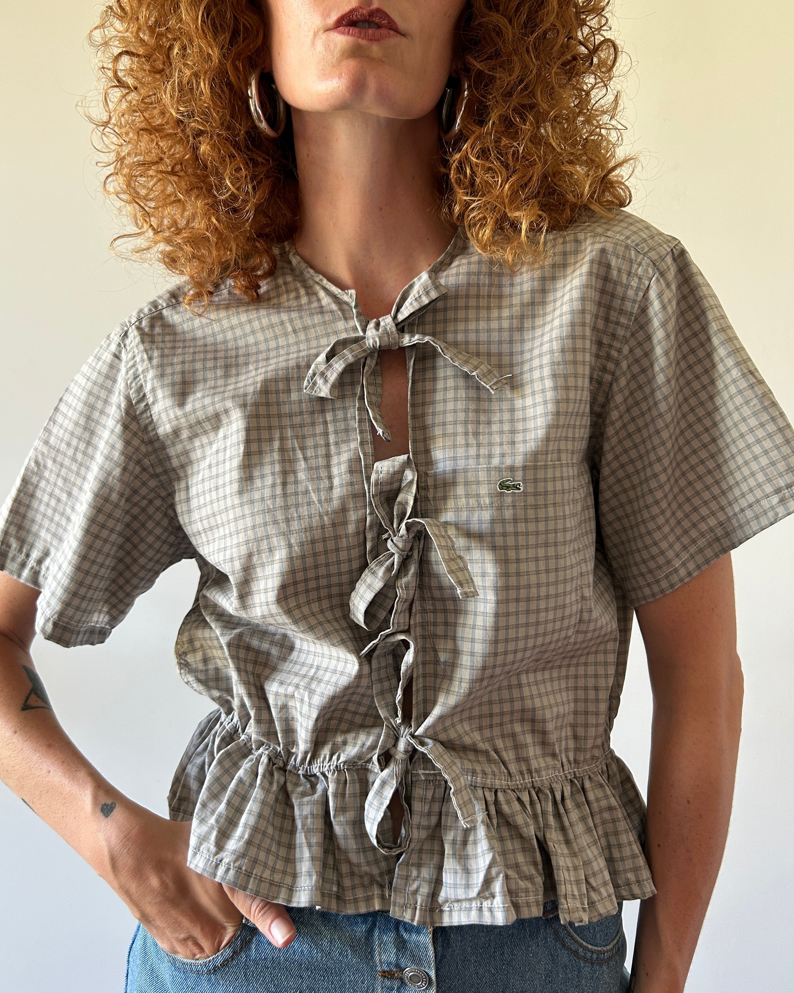 Camicia Lacoste grigia